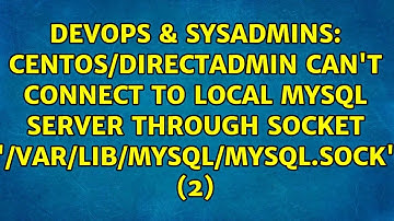 Centos/directadmin Can
