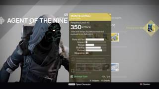 Destiny: Rise Of Iron - Xur @ Reef - Friday 23rd Sept 2016 (Transitive Steps Exotic Warlock Boots)