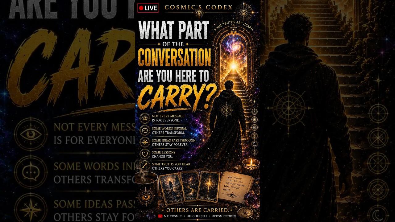 What Part of the Conversation Are You Here to Carry 🜂 #mrcosmic #cosmiccodex thumbnail
