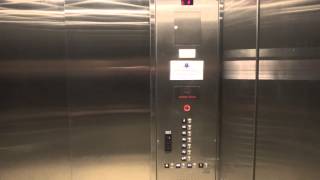 Left 2014 Schindler 400A MRL Traction Elevator (E Bank) - Harborcenter Parking Garage - Buffalo, NY