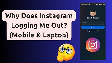 Why Does Instagram Keep Logging Me Out? (Mobile & Laptop Fix!)