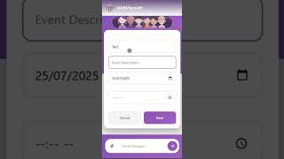 Iteration 2 - Walk Through Video - Making an Event in the Group Chat screenshot 2