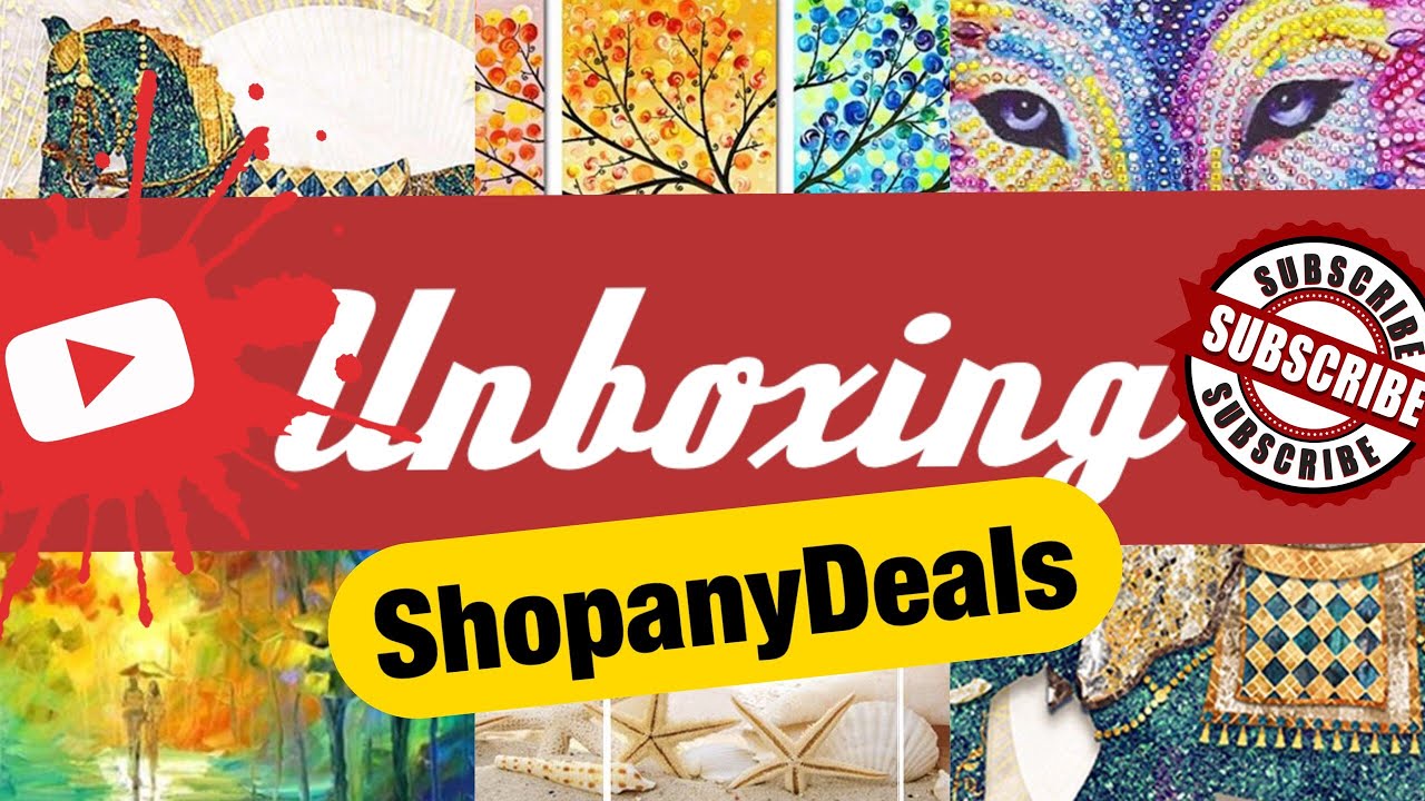 Diamond painting unboxing from Shopanydeals part 1 - YouTube