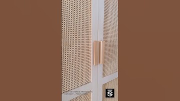 Natural rattan cane webbing #architecture #interiordesign #wardrobe #modularkitchen #homeinterior