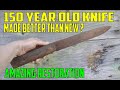 100 Year Old Knife tool  Restoration Perfect restoration filleting knife  ???