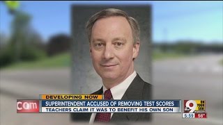Superintendent accused of removing test scores