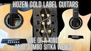 Hozen Gold Label MJ Mini Jumbo Sitka Spruce Wenge @hozenguitars