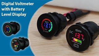 Digital Voltmeter with Battery Level Display  SP-BG6 & SP-BG7 #Short