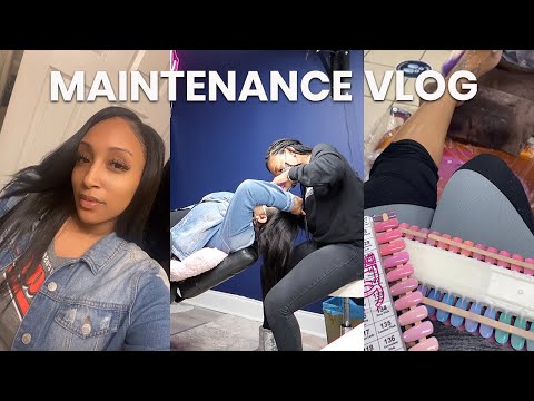 MAINTENANCE VLOG | BROW THREADING + BRAZILIAN SUGAR WAX + VAJACIAL + LASHES + NAILS + HAIR & MORE!