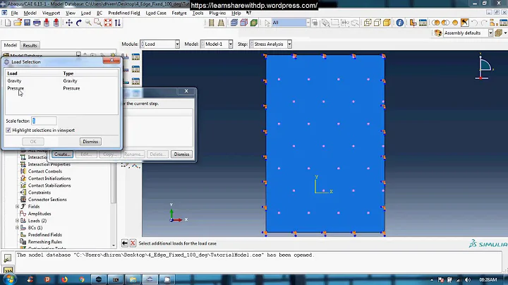 How to use load case in abaqus?
