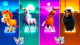 Ferdinand 🆚 Funny Cow 🆚 Funny Mammoth 🆚 Funny Horse | Coffin Dance | Tiles Hop screenshot 2