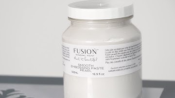 How To Create Raised Stencil Texture On Furniture With Embossing Paste by Fusion!