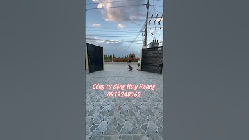 Lắp đặt mô tơ cổng 2 cánh động cơ rùa #huyhoang#congtudong#motocongthongminh