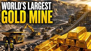 Inside the World’s Largest Gold Mine Factory Process – From Giant Rocks to Pure Gold Bars