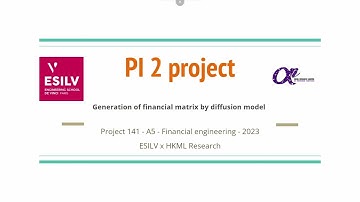 #PI²5 Nom du projet Generation of Financial Matrix by diffusion model