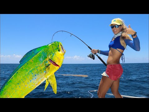 Deep Sea Fishing For MAHI MAHI! Dolphin Fishing- How to Catch Dolphin Fish! (Stuart Florida Fishing)