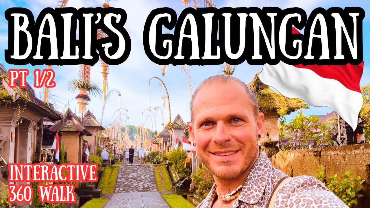 🇮🇩 4K 360 Penglipuran Village at Galungan | A Wander Through Bali’s Living Culture (Part 1)
