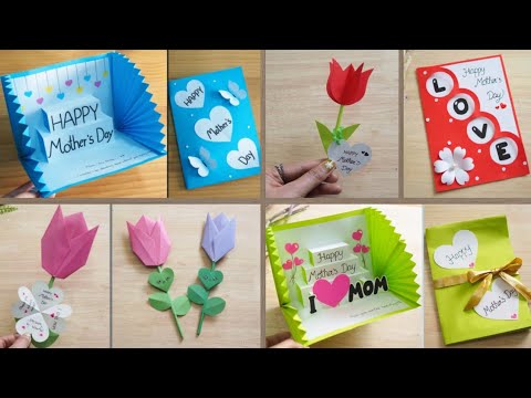 DIY: Beautiful Mother's day greeting card / How to make Mother's day ...