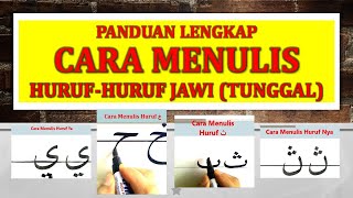 PANDUAN CARA MENULIS HURUF JAWI : HURUF ALIF HINGGA HURUF NYA (LENGKAP) screenshot 4