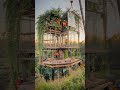 Sky-High Glass Treehouse Transformation 🌿✨ | From Wild Overgrowth to Luxury Living #asmr#shorts