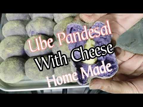 HOW TO MAKE UBE PANDESAL WITH CHEESE// HOME MADE