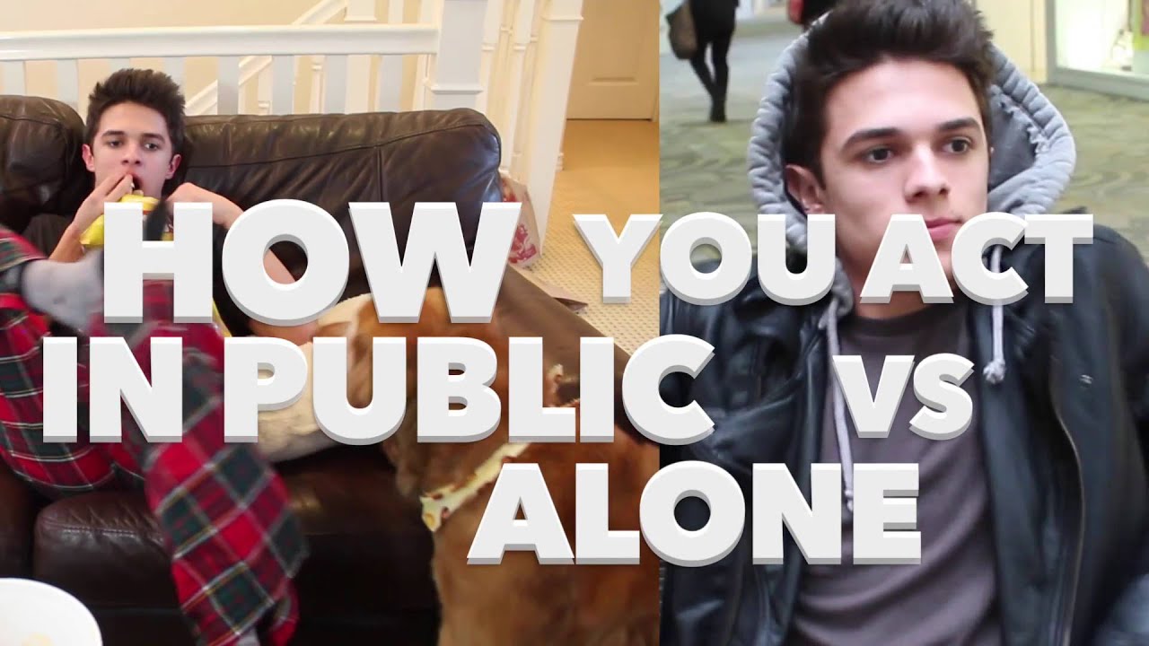 How You Act in Public VS Alone | Brent Rivera