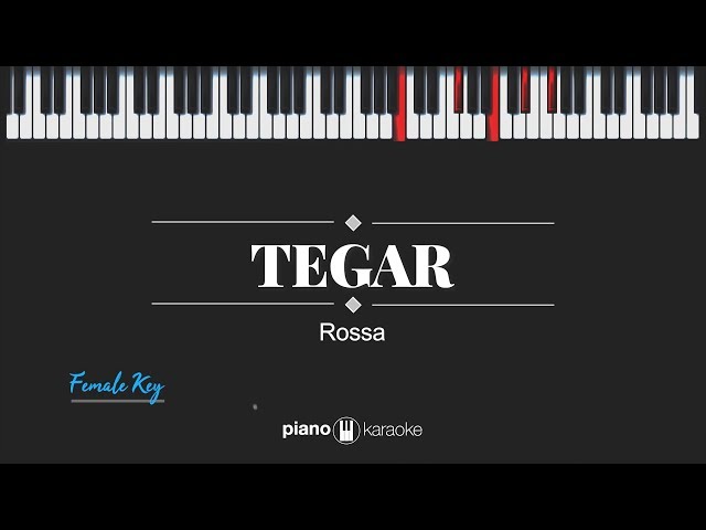 Tegar (Female Key) Rossa (Karaoke Piano Cover) class=