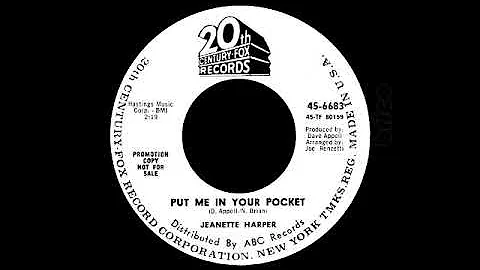 Jeanette Harper - Put Me In Your Pocket