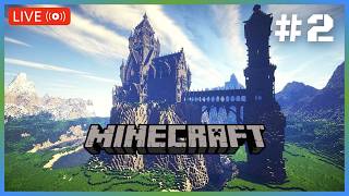 LIVE - DAY 2 of Our MINECRAFT WORLD - Minecraft Survival (PART 2)