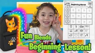 Lets Learn Fun Beginning Blends Lesson! 🌸 cl, fl, and sl Phonics | Emy Girl