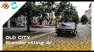 Make old city in Blender and Kling AI