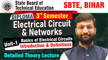 SBTE Bihar | Electrical Circuit & Networks | Diploma 3rd Semester | Electrical Engineering