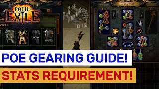 POE Gearing & Gem Stats Requirements Explained! | POE Guides P.9