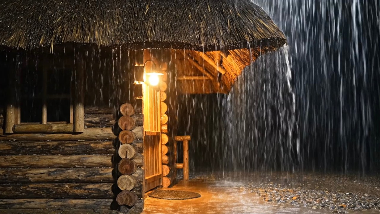 Heavy Rain Sounds For Sleeping  - Fall Asleep Instantly With Rain Sounds for Deep sleep.
