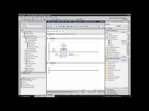 20: How to Use a Count Up Counter Block in TIA Portal