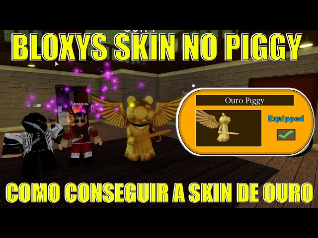 🏆 Skin BloxAward no Piggy (Ouro Piggy) Roblox 