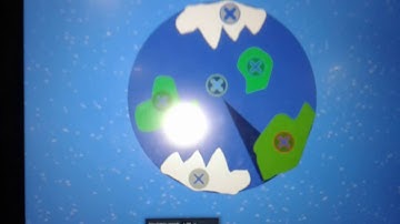 A meteorite hitting earth (Algodoo)