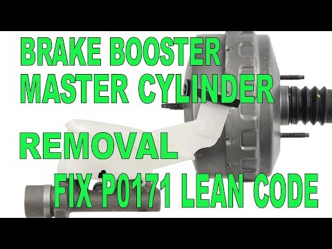 DIY - Removing Brake Booster - P0171 Lean Code, Misfire, Rough Idle - Vacuum Leak