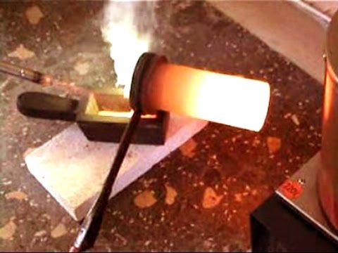 BRONZE POUR Brass Casting Bars at Home electric melting furnace