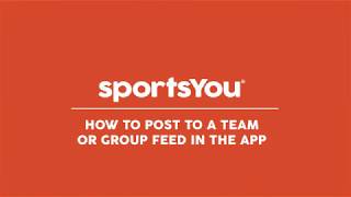 How to Post to a Feed in the sportsYou App screenshot 4