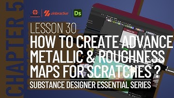 Advance Metallic and Roughness Maps for Scratches | Lesson 30 | Chapter 5 | Substance Designer 2021