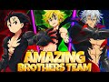 AMAZING COMBO!! FULL DEMON BROTHERS TEAM W/ ASSAULT MELIODAS! | Seven Deadly Sins: Grand Cross