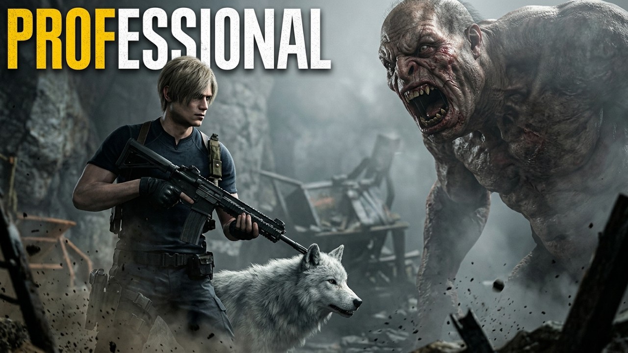 RE4 remake Chapter 5, 6 and started 7 (played badly) Professional First ...