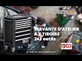 Servante datelier avec 263 outils bgs le must dans un atelier de rparation auto