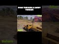 Roadcraft - road through a sandy terrain. Before and after #heavymachinery #roadcraft #construction