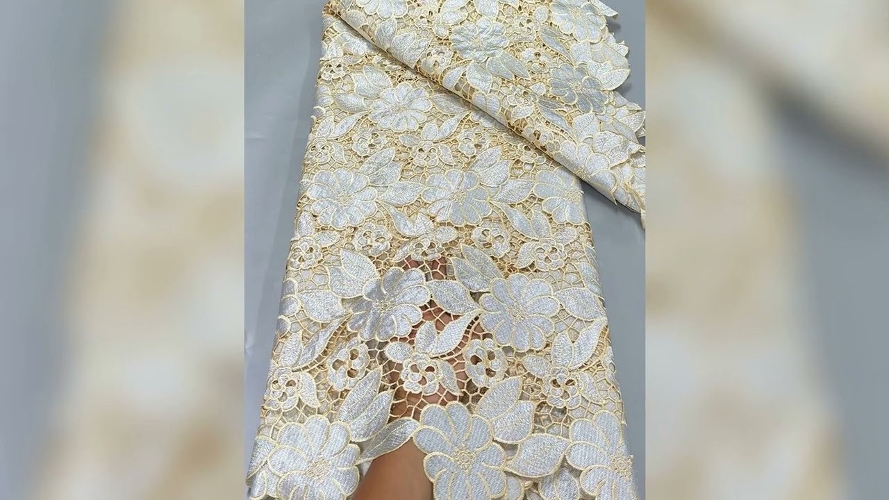A must-have product! Luxury African Water Soluble Lace 5 Yards Guipure Cord Lace 2024 Newest Niger