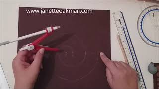 How To Draw A Spiral Using A Compass with Artist Janette Oakman - Geometric Symbols