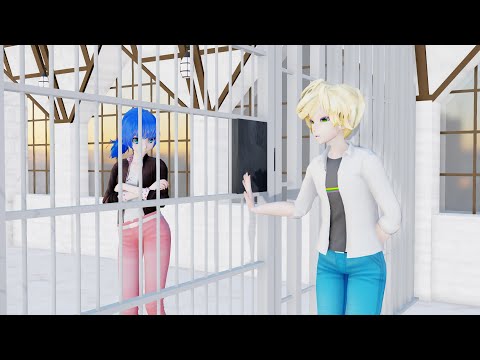 MMD Miraculous Wife Insurance Marinette and Adrien