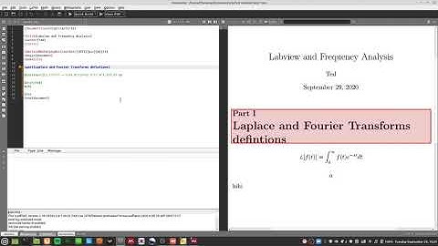 Labview Frequency Analysis and Fun 10 - How to Relate Fourier and Laplace Transforms part i