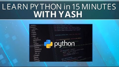 Learn Python in 15 Minutes